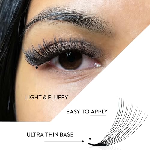 Premade Lash Fans 14D D Curl Volume Lashes 1000 Pack - Mixed 9-16mm