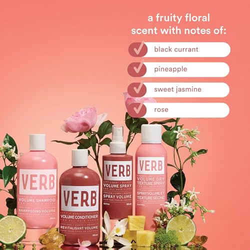 VERB Volume Shampoo Black Currant + Sweet Floral Scent - Weightless, Body-Boosting Hair Cleanser