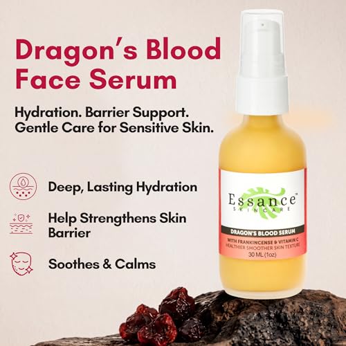 Essance Dragon's Blood Face Serum 1 oz - Hydrating Lightweight Vegan Skincare