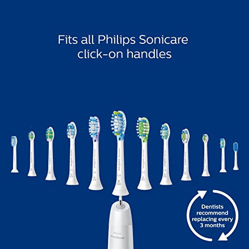 Genuine Philips Sonicare DiamondClean Replacement Brush Heads - Black, 2 Pack HX6062/94