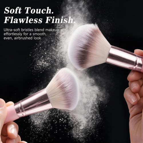 Pink Makeup Brushes Set 66Pcs Professional with Case - KUORYZAL