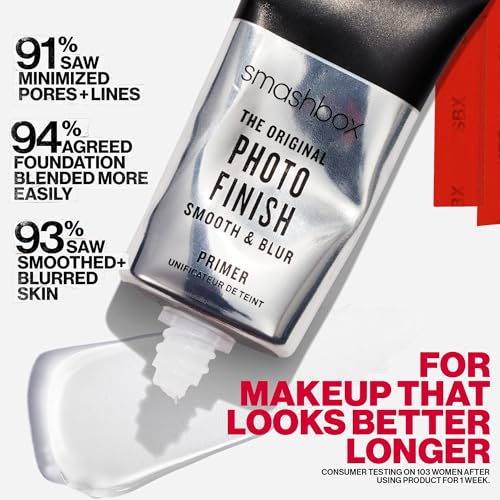 Smashbox Original Photo Finish Smooth & Blur Primer + Pore Vanishing Primer Travel Set | Includes Photo Finish Primer to Smooth & Blur Skin, 0.34 Fl Oz + Vanishing Primer to Minimize Pores, 0.34 Fl Oz