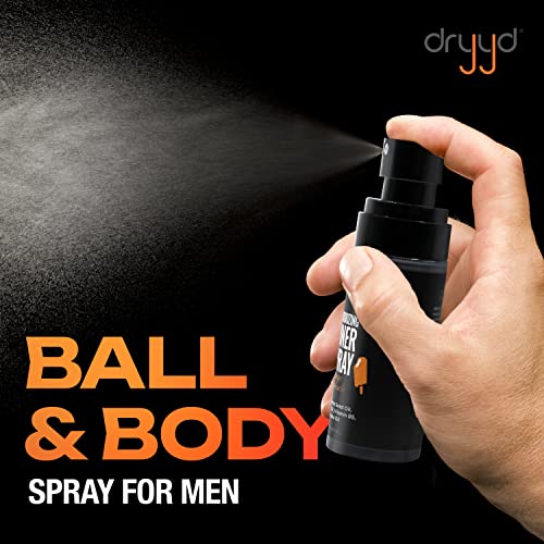Men's Deodorizing Toner Spray for Balls 2 Fl Oz Pack - Cooling, Aluminum-Free Groin Care with Tea Tree & Jojoba Oil