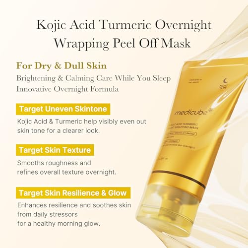 Viral Overnight Collagen & Turmeric Peel-Off Mask Duo - Hydrating & Brightening