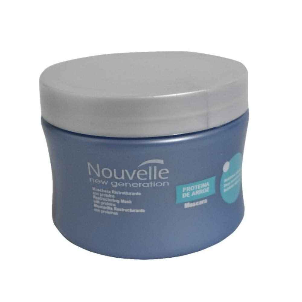 Proteina de Arroz Mascarilla Tratamiento Acondicionador Nouvelle | Rice Protein Hair Mask Conditioner Treatment 10.1oz-300ml
