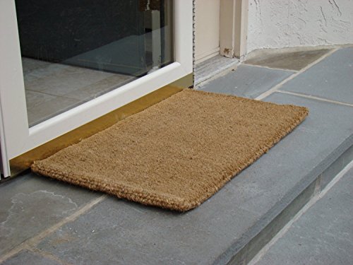 Heavy-Duty 2x6 Feet Natural Coco Coir Doormat - Aggressive 1-Inch Thick Entry Runner