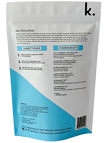 Organic Oil Pulling Sachets - Natural Oral Detox & Fresh Breath (14 Packets)