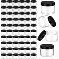 Black 6 oz Plastic Jars with Lids - 60 Pack, Airtight & Leakproof, Perfect for Storage & DIY Crafts - Variation of THIS listing