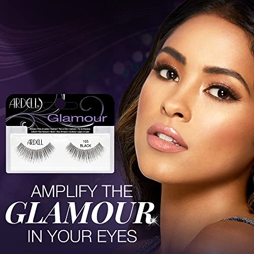 Ardell Fashion Lashes 105 Pack of 6 Reusable Flared Natural False Eyelashes