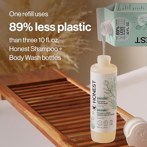 The Honest Company Hypoallergenic Fragrance-Free 32 Fl Oz Shampoo & Body Wash - Unscented