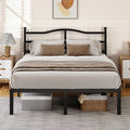 Snaye 14-Inch King Size Bed Frame with Headboard, Heavy Duty Metal Platform, Easy Assembly