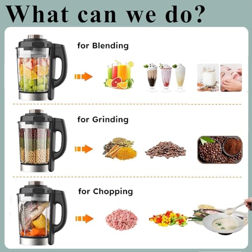 1200W Countertop Blender Food Processor with Hot & Cold Functionality and 9 Programs