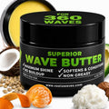 Veeta 360 Wave Butter & Pomade for Men – Non-Greasy Wave Cream with Shea & Tangerine Oil, 4 oz