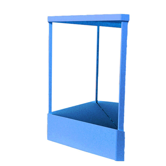 Whoixdsor True Mirror for Women, Non-Reversing Mirror with True Image Reflection,Precision Glass Viewing Angle,Slim Design,Real Reflections for Vanity & Beauty (Blue)