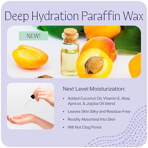 Therabath Deep Hydration Paraffin Wax Bath Refills - Wax Beads - to Relieve Discomfort, Stiff Muscles, Dry Skin - with Coconut Oil, Vitamin E, & Aloe - Made in the USA, 6 lb. Sea Salt & Aloe