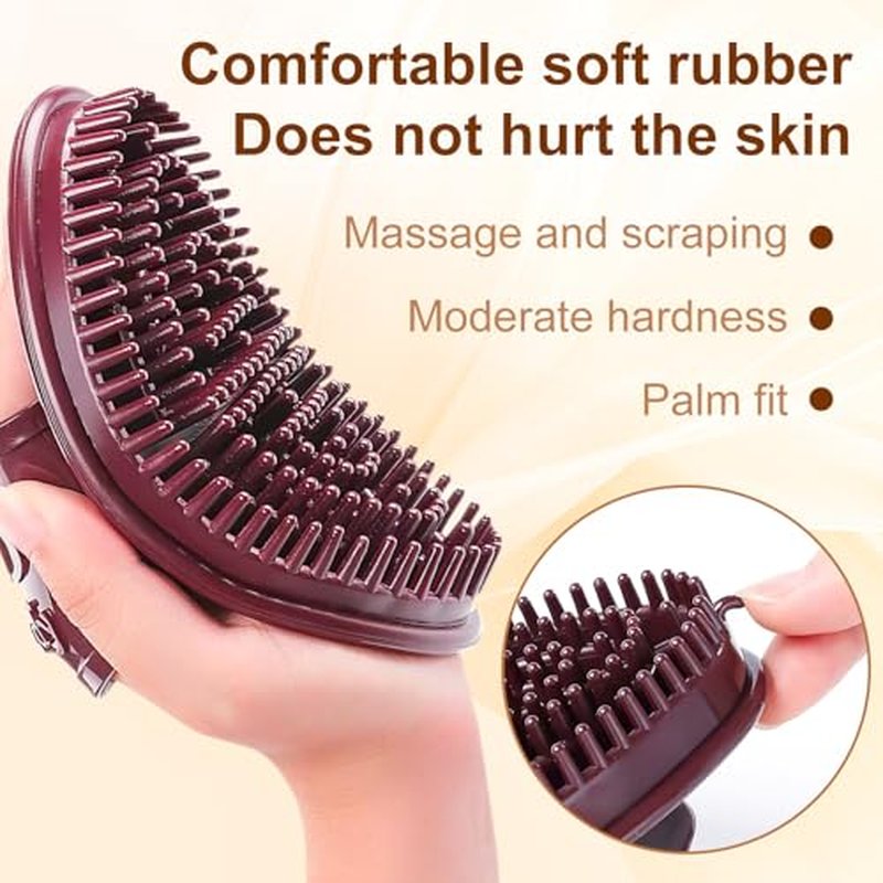 Meridian Brush Massage, 2Pcs Massage Brush for Full Body SPA Massager Relaxation, Acupressure Meridian, Scalp Massage, Full Body Relaxation Comb