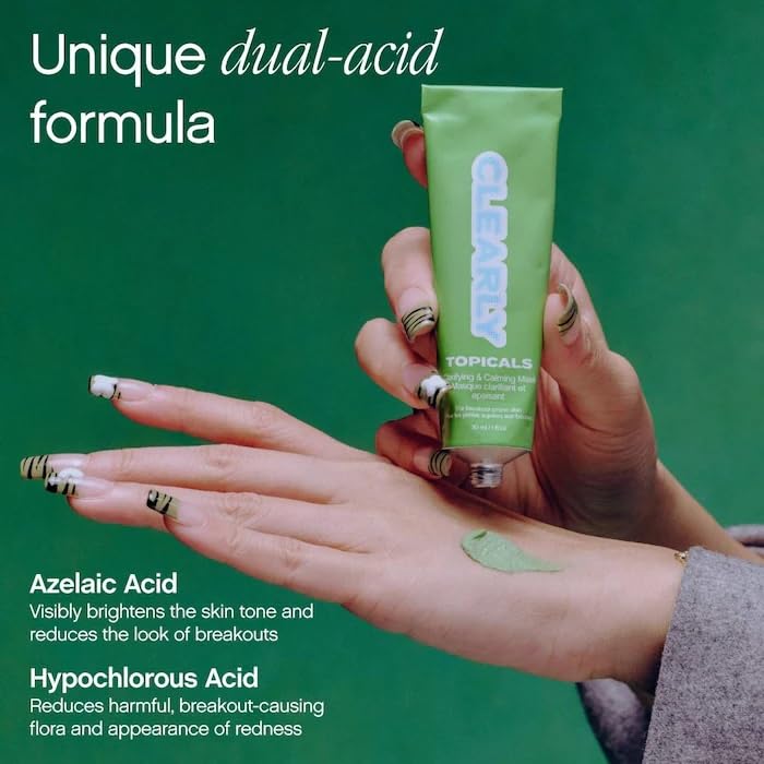 Acne Treatment Mask for Sensitive Skin - Clarifying & Calming 2 Oz