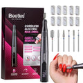 Beetles Cordless Nail Drill Kit Grey - 6 Drill Bits, 35 Speeds, Rechargeable