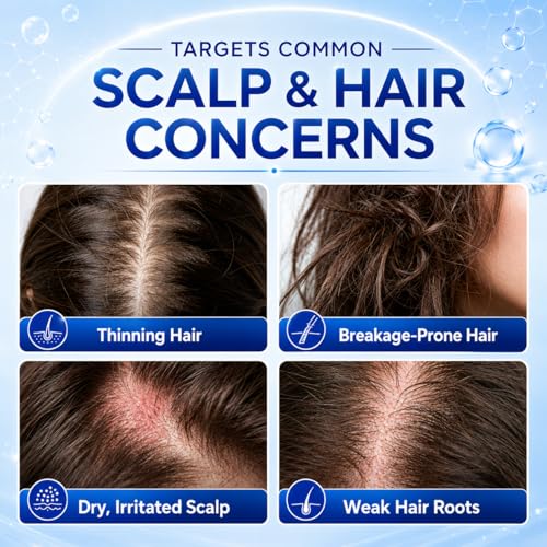 1-Pack GHK-Cu Copper Peptide Hair Growth Serum for Thinning Hair – Scalp Renewal