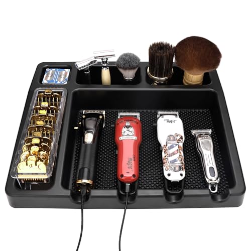 16 x 12.5 Large Barber Organizer Station for Clippers & Hair Tools - Salon & Home Use