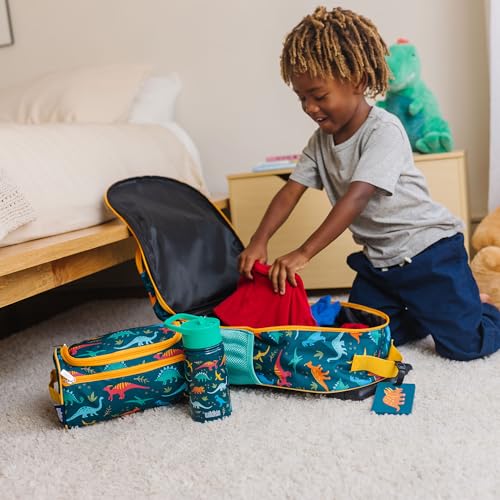 Wildkin Kids Toiletry Bag for Boys and Girls - Jurassic Dinosaurs Travel Organizer
