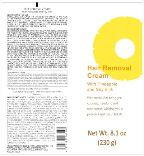 Hair Removal Cream & Lotion Set - Pineapple & Soy Milk, 2 Pack, 5.81 oz