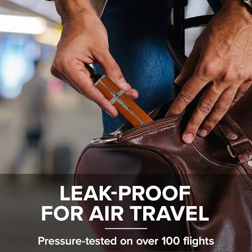 Travalo Milano Perfume Atomizer - Leak-Proof TSA Approved Reusable Mini Spray - Orange Variation