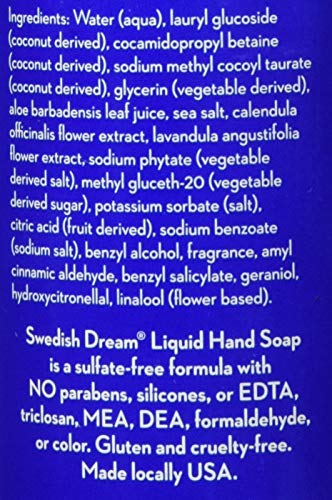 Sea Salt Liquid Hand Soap with Aloe Vera & Lavender - Hydrating & Aromatic