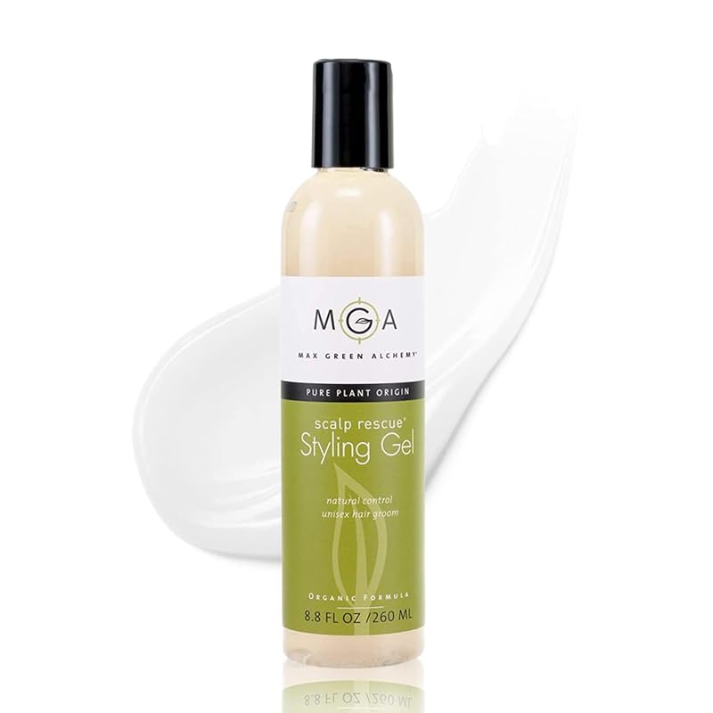 Scalp Rescue Styling Gel 8.8 Fl Oz - Organic, Alcohol-Free, Humidity Resistant