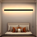 Black 39.3-Inch LED Wall Sconce - Modern Long Wall Light with Plug-In Cable