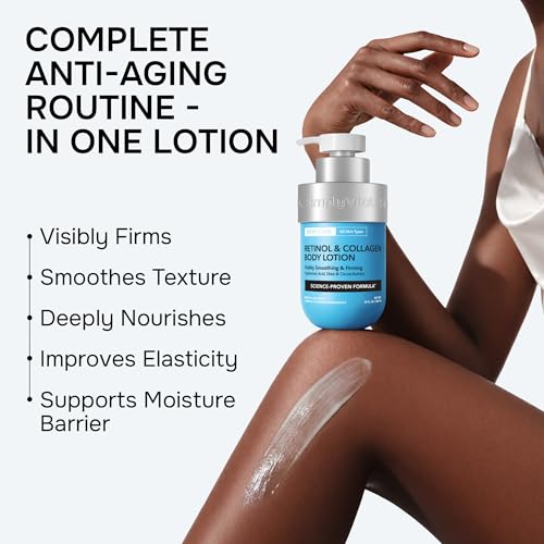 SimplyVital Retinol Body Lotion with Collagen & Hyaluronic Acid - 10 Fl Oz