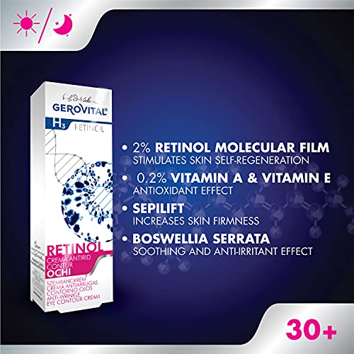 Gerovital Retinol Eye Cream for Wrinkle Prevention & Firming - 15ml