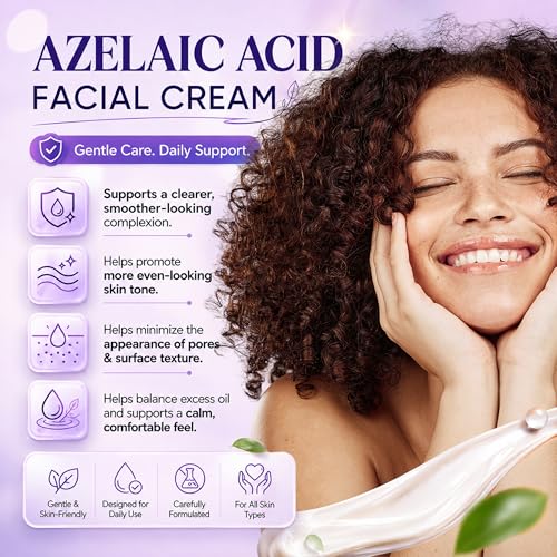 AOBBIY Azelaic Acid Cream Face Moisturizer 2oz for Smoother Skin - 2 Pack