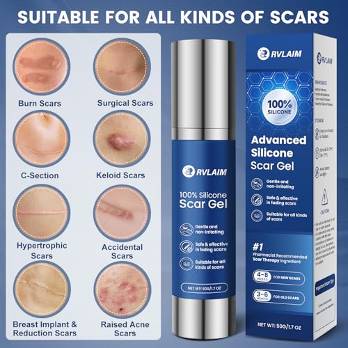 Silicone Scar Gel for Old & New Scars - 50ML Advanced Scar Removal Treatment
