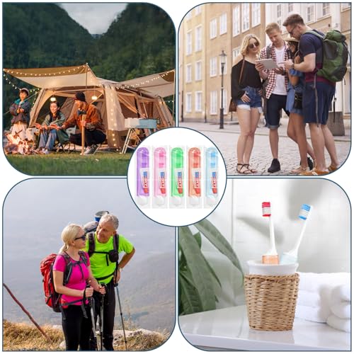 50 Travel Disposable Toothbrush and 3g Toothpaste Set - Foldable & Portable