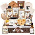 Spa Gift Set for Women - Coconut Vanilla Self Care Basket with Shower Gel & Bath Products