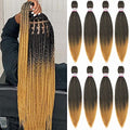 Pre-Stretched Braiding Hair 18 Inch Ombre T1B/27 Yaki Texture 8 Packs
