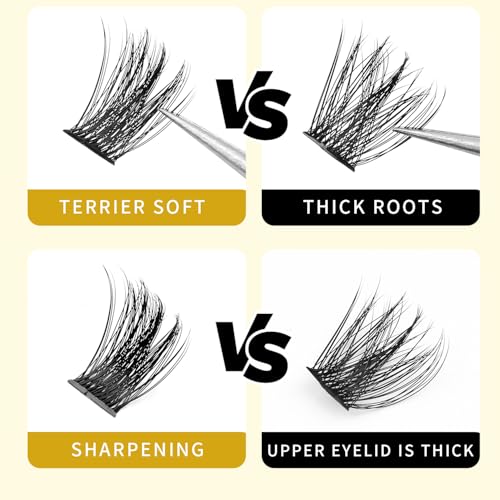 ¡æVAYATOR Lashes Mixed Kit/False Lashes Lash Bond & Seal Kit Multiple styles To Choose 8-20mm Mix D Curl/DD Curl Makeup Cluster Grafting Eyelashes Individual Extension (DD Curl-18mm)