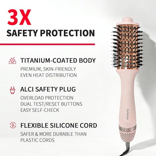 Hair Blow Dryer Brush with Ionic Technology, Quick Styling & Volume
