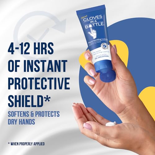 Gloves In A Bottle Shielding Lotion Tube 3.38 oz – TSA-Approved Travel Hand Cream 2-Pack