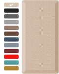 Beige Anti-Fatigue Kitchen Mat 20x48 Inches - Cushioned, Waterproof, Non-Slip Office & Home Standing Rug