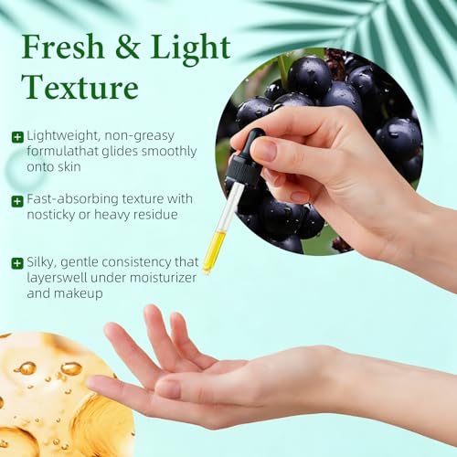 Elderberry Seed Oil - Pure, Cold Pressed Sambucus Nigra Serum for Face, Hair & Nails - Variation 1