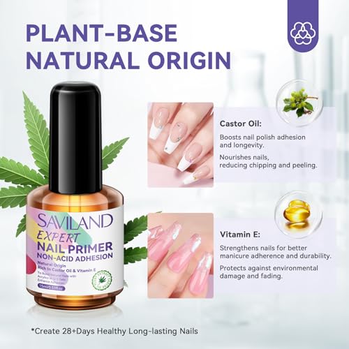 SAVILAND Acrylic Nail Kit with Drill with 2024 Nail Primer No Lift
