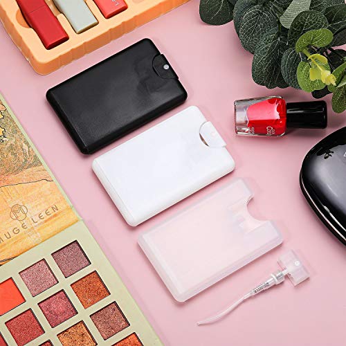 Patelai 15 Pcs 20 ml Perfume Spray Bottles Cardcase Like Plastic Refillable Fine Mist Spray Dispenser Portable Moisturizing Sprayer Box Empty Travel Bottle for Makeup Cosmetic Essential Oil