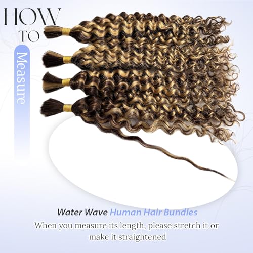Licoville Ombre Braiding Hair 4/27 Boho Curly Bundles 18 Inch - Human Hair