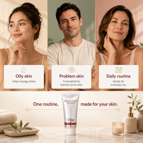Bio Clean Mud Wash for Oily & Problem Skin - Organic Deep Cleansing 70ml