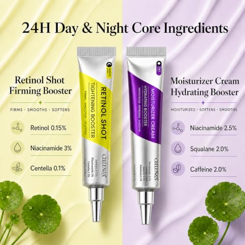 Retinol Serum for Face - Tightening Booster with Green & Purple Variation, 0.15% Retinol, 30ml
