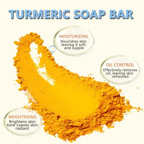 Bacne Out Bar, Acne Healing Soap with Turmeric Vitamin C & Alphaarbutin, Natural Exfoliating Cleanser for Back, Face, Chest, Shoulders (1)