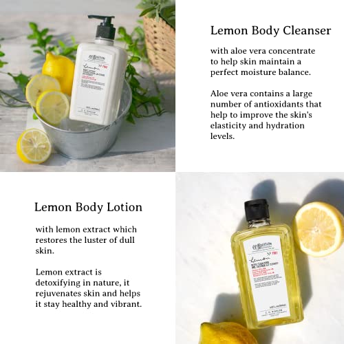 C.O. Bigelow Lemon Body Wash & Lotion Duo Gift Set - Hydrating Natural Fragrance
