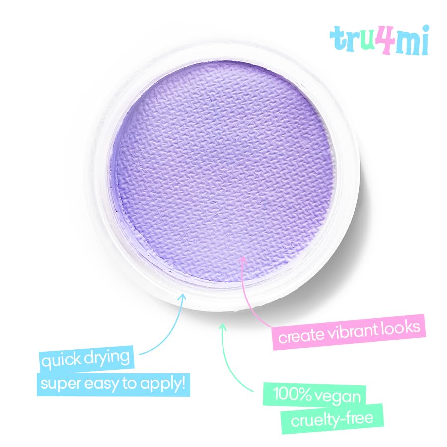 -Water Activated Eyeliner -Wet Liner Makeup - Smudge Proof Face Body Paint - Skin Safe & Child Friendly - “TruLuv” Red -10g/container